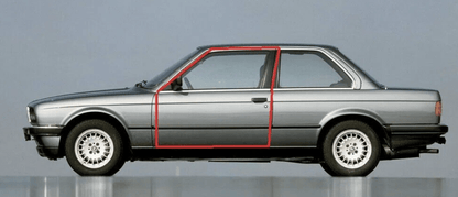 BMW E30 Coupe 2 - Door Inner Door Seal Pair – Weatherstrip Replacement 1984–1991 (318i 325e 325i 325is 325ix M3) - Classic Volt