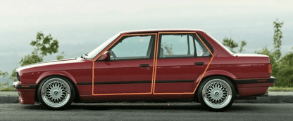 BMW E30 Sedan 4 - Door Inner Door Seal Set – Weatherstrip Replacement 1984–1991 (318i 325e 325i 325is 325ix) - Classic Volt