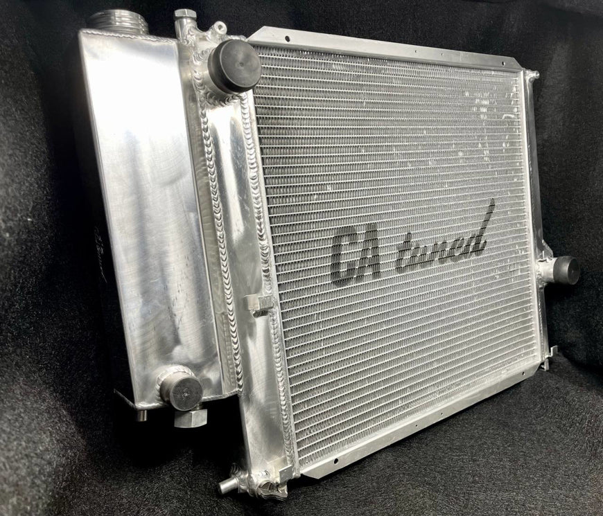 CAtuned All - Aluminum Radiator – E30 318is | M42 Engine (Raw Aluminum) - Classic Volt