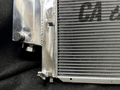 CAtuned All - Aluminum Radiator – E30 318is | M42 Engine (Raw Aluminum) - Classic Volt