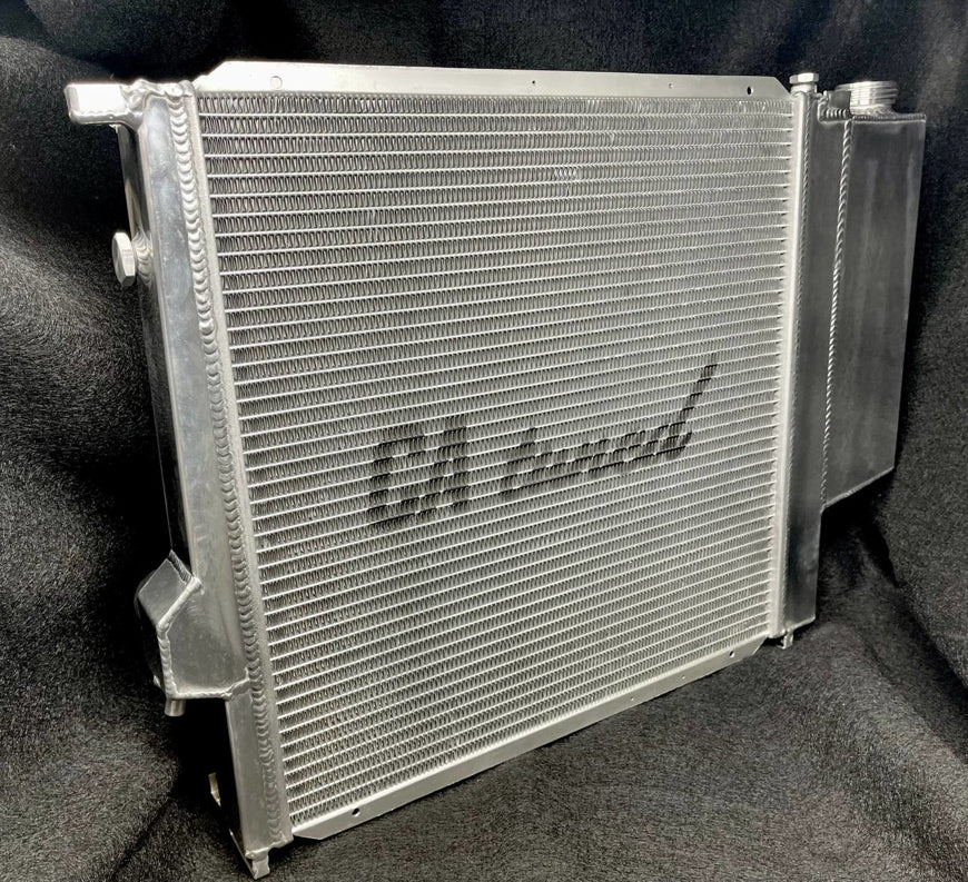 CAtuned All - Aluminum Radiator – E30 318is | M42 Engine (Raw Aluminum) - Classic Volt