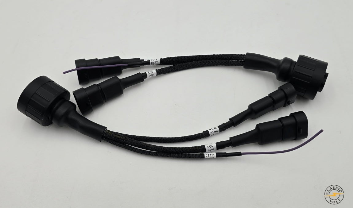 E36 Euro Headlight Adapter Harness Pair – Bosch, ZKW, AL, Depo, Plug & Play (for USA cars to Euro headlights) - Classic Volt