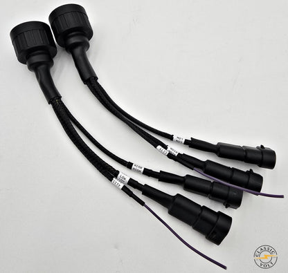 E36 Euro Headlight Adapter Harness Pair – Bosch, ZKW, AL, Depo, Plug & Play (for USA cars to Euro headlights) - Classic Volt